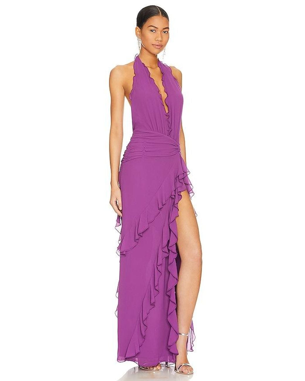 Nbd Purple Celenia Maxi Dress