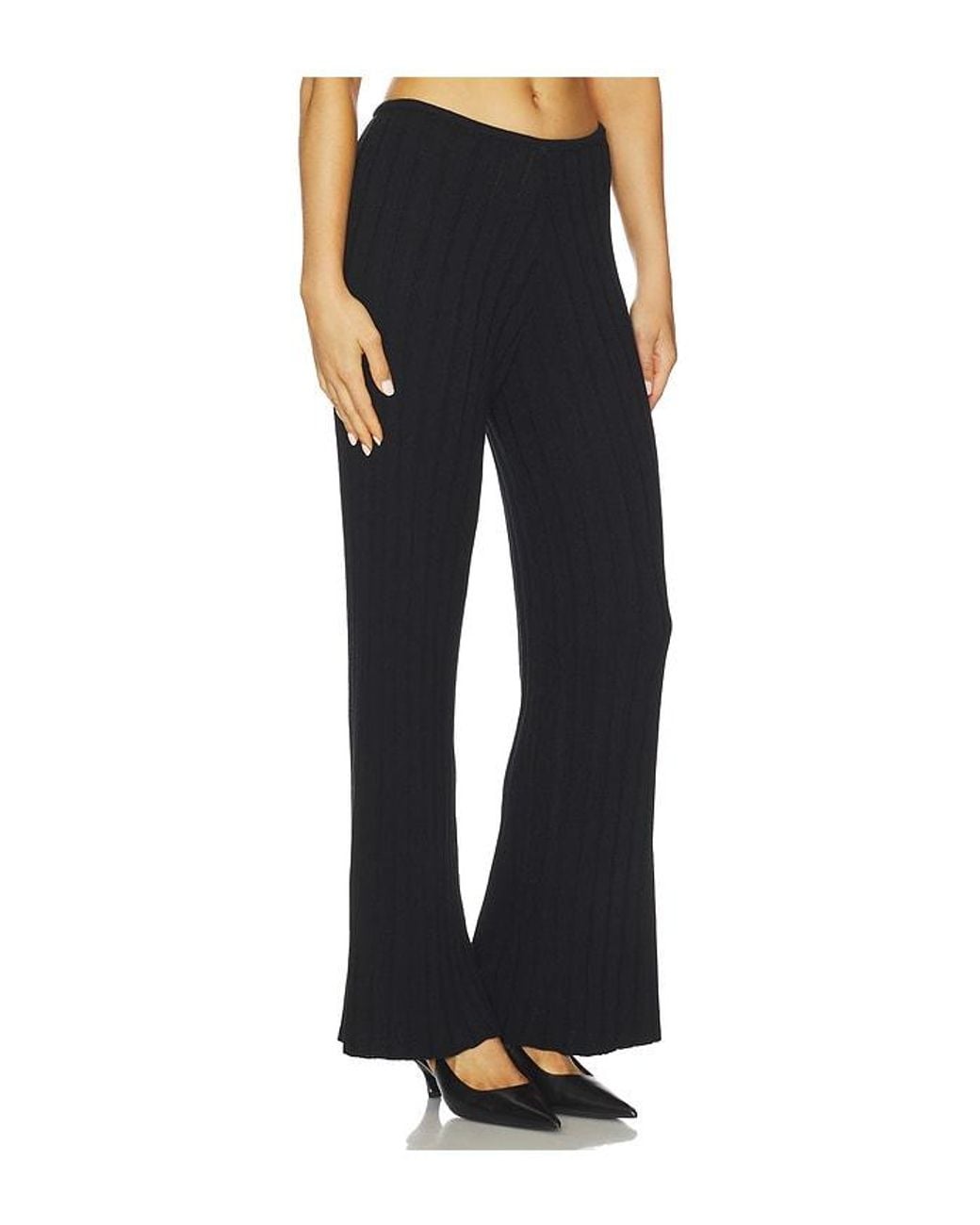 SNDY'S Blue Baha Ribbed Wide Leg