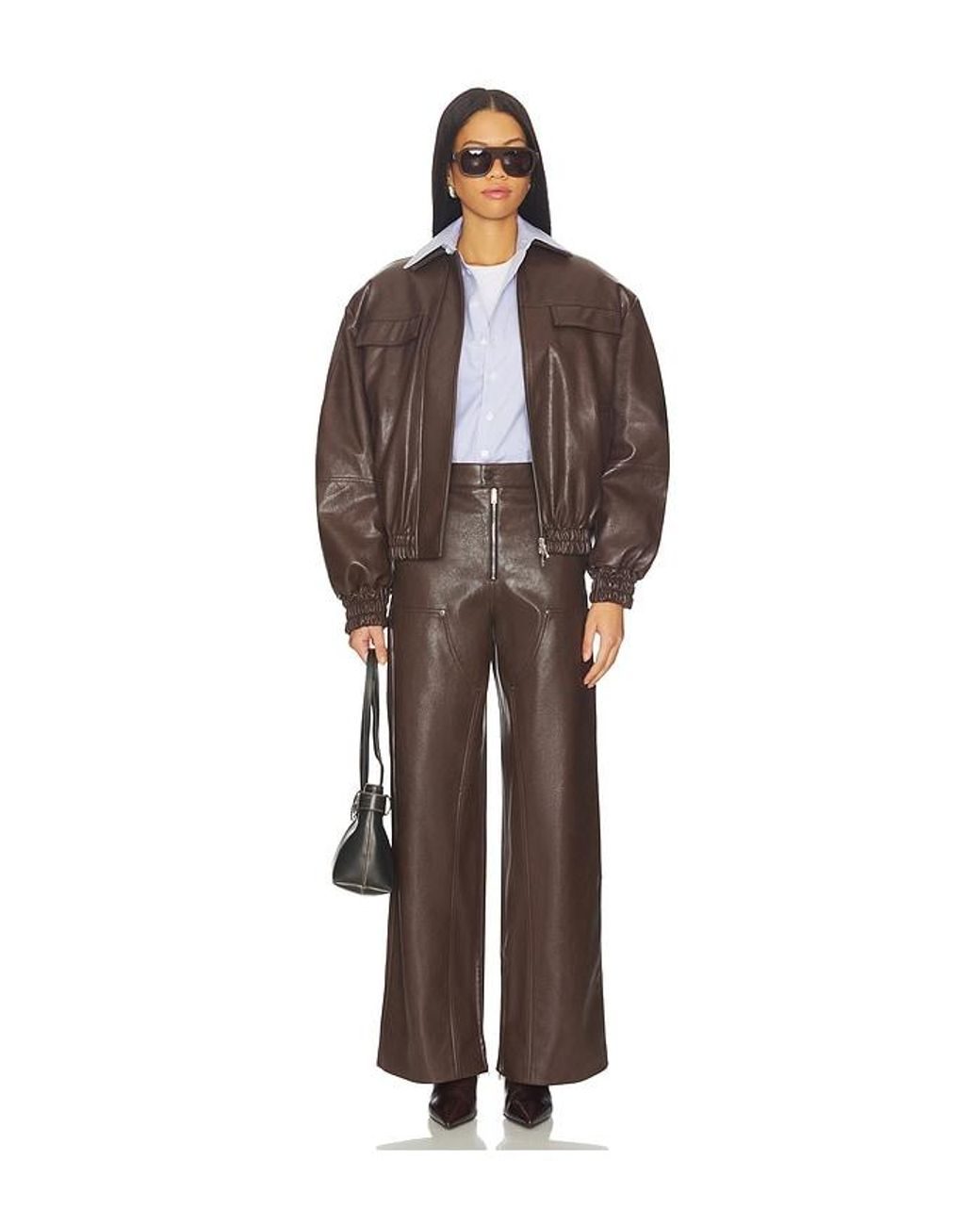 MSGM Brown Bomber Jacket