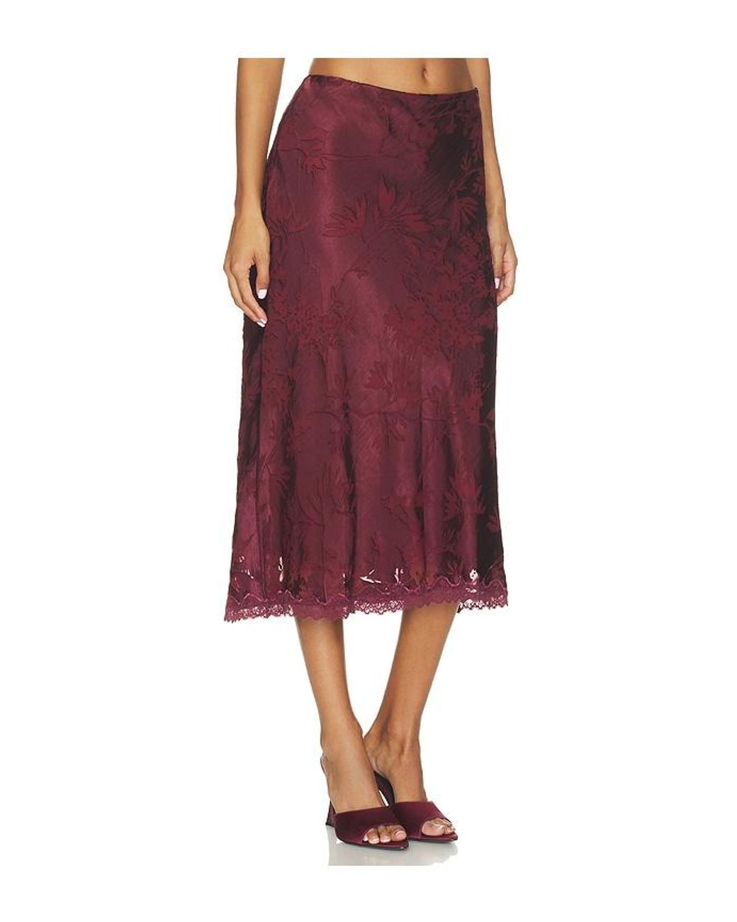 Astr Red Windey Skirt