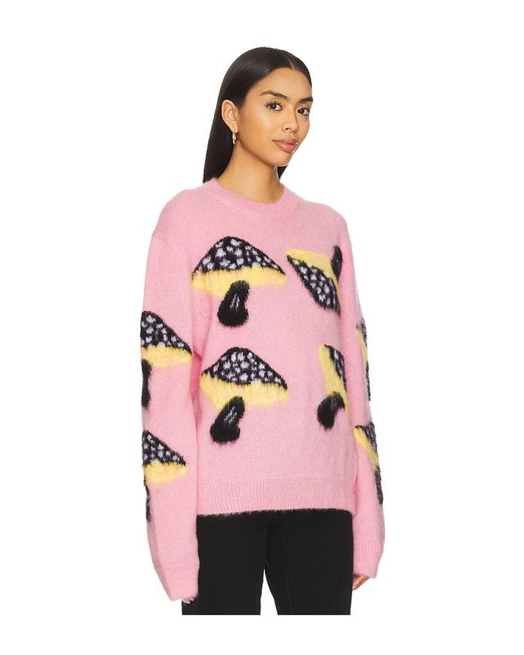 MSGM Pink Fantasy Mushroom Sweater