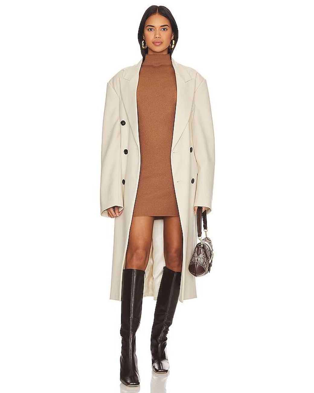 Line & Dot Natural Rumi Mini Sweater Dress