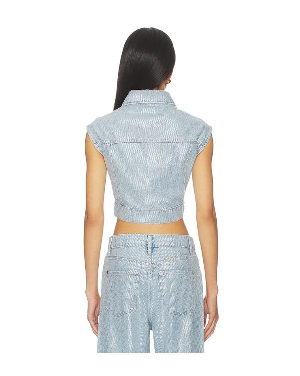 Ksubi Blue Trucker Vest