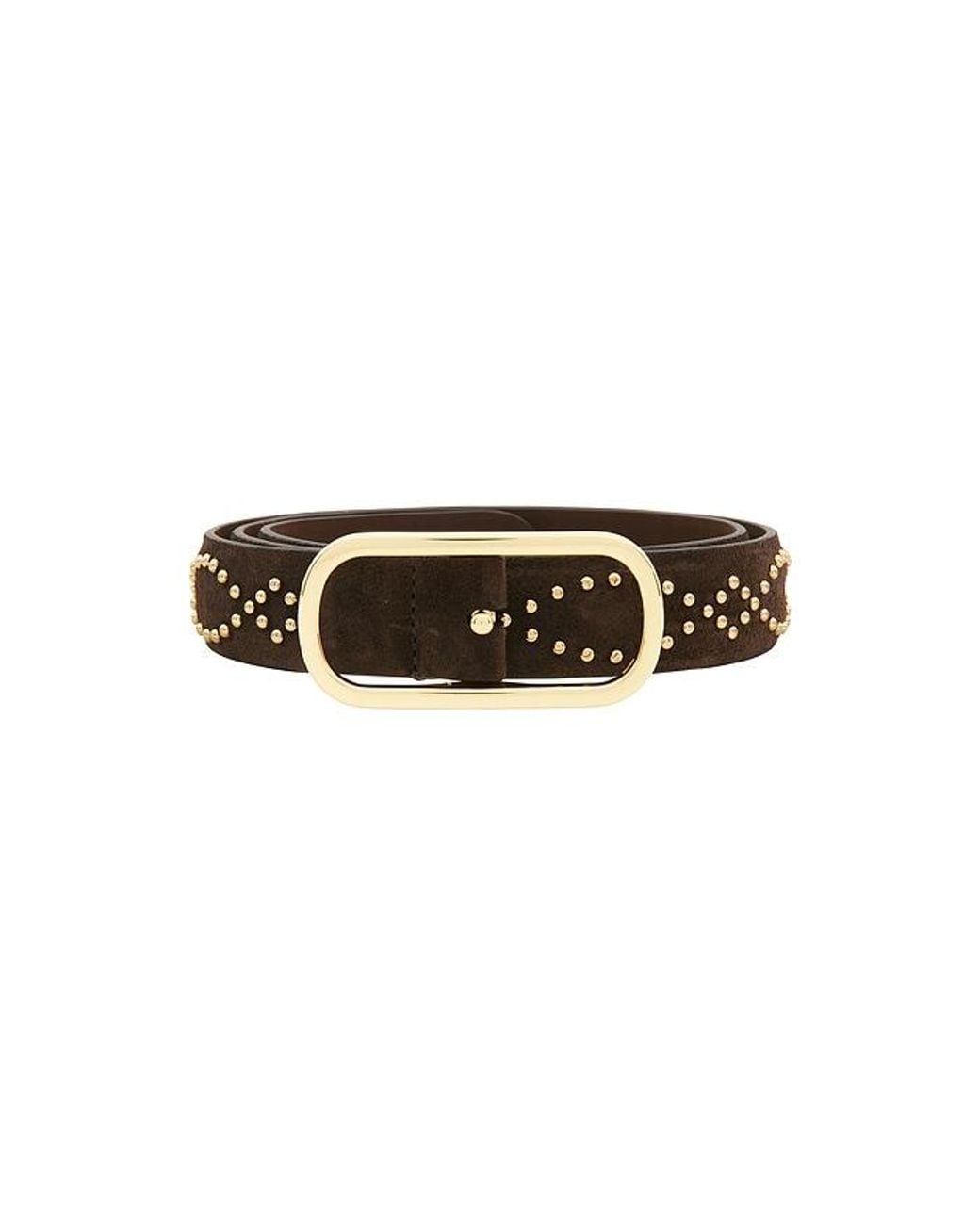 Veronica Beard Brown Studded Loop Belt