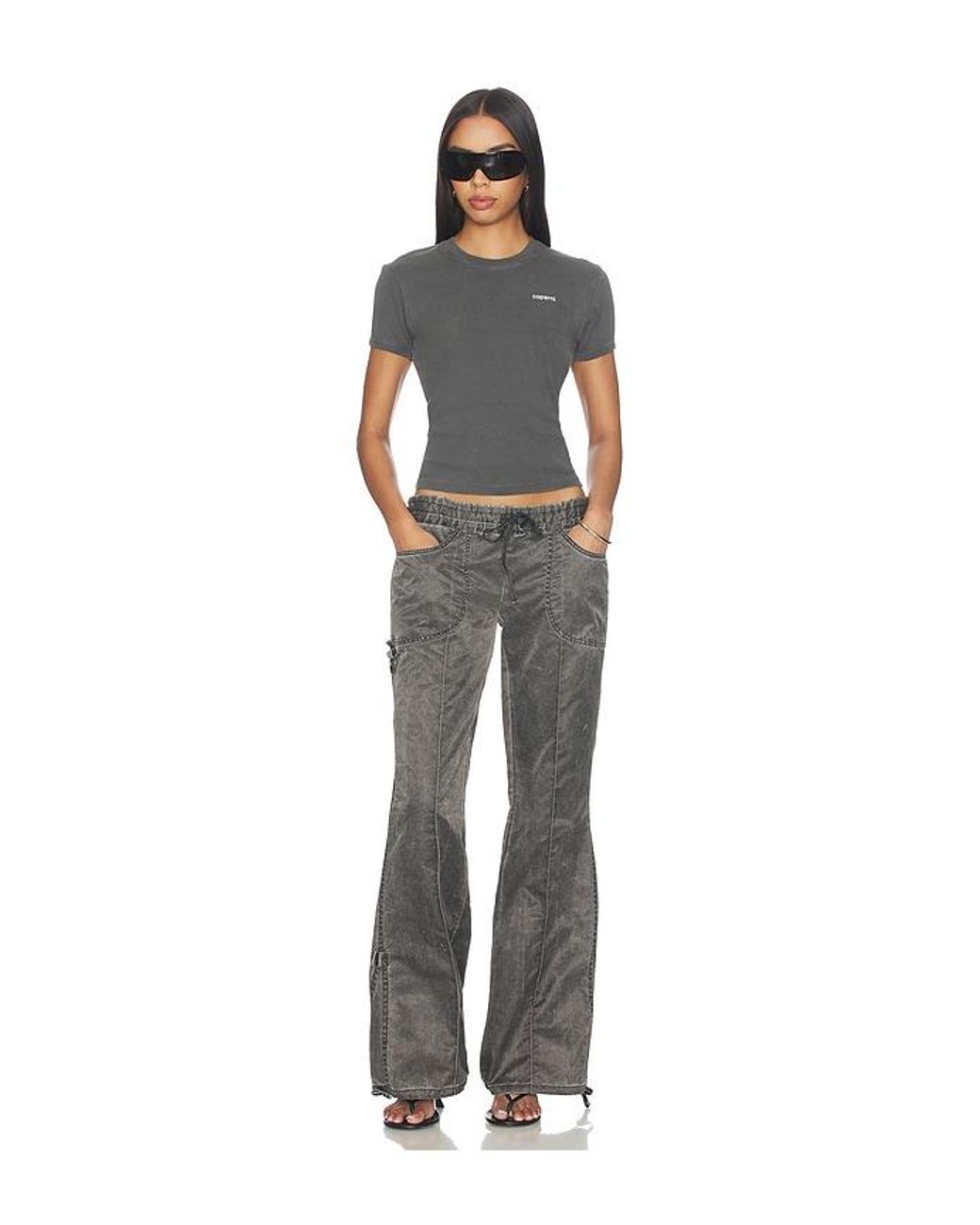 Coperni Gray Baby Tee