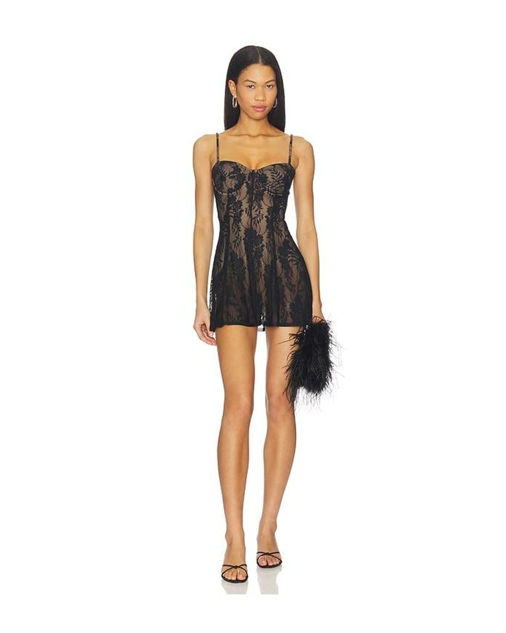 Norma Kamali Black Underwire Pickleball Dress