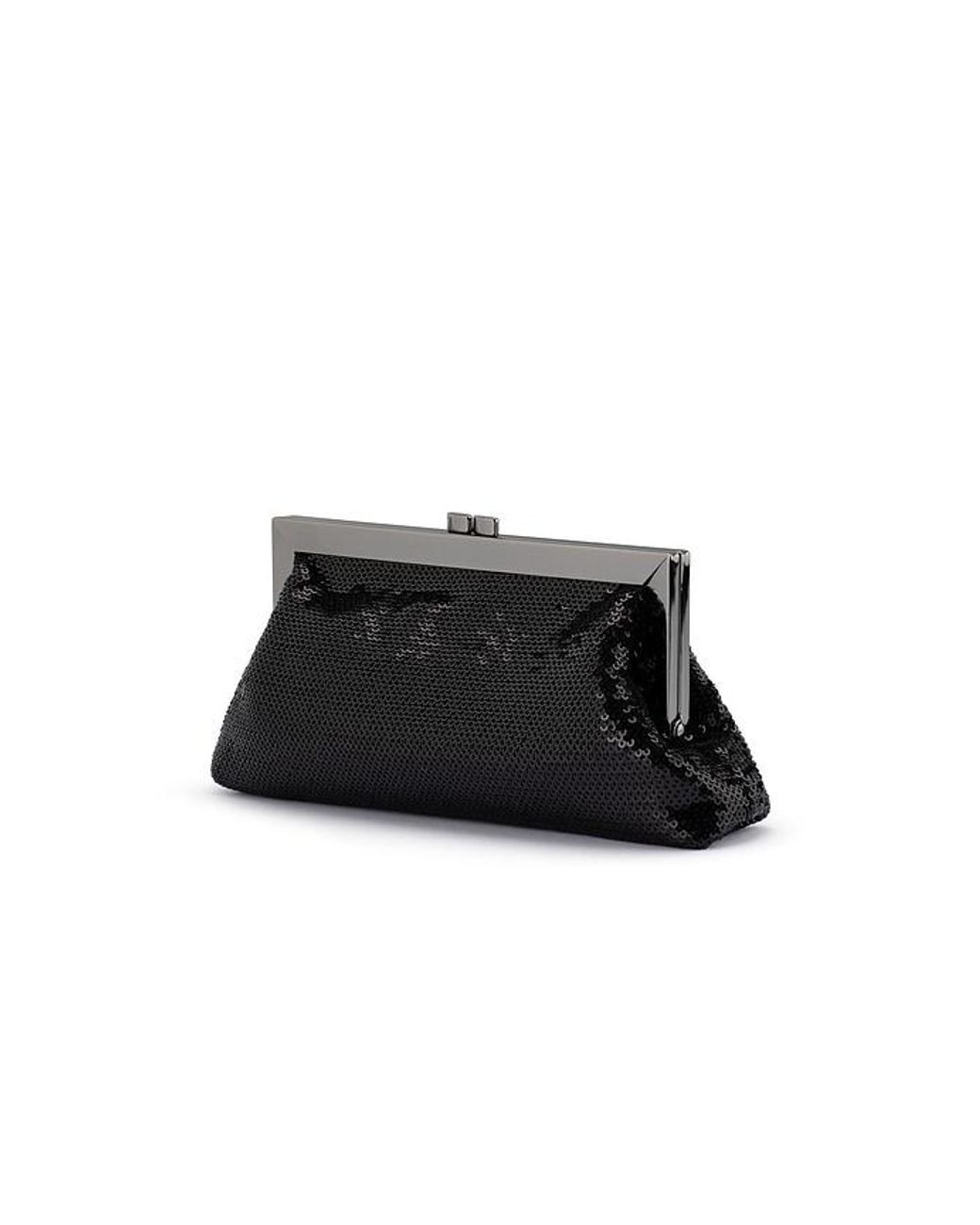 Olga Berg Black Zephyr Clutch