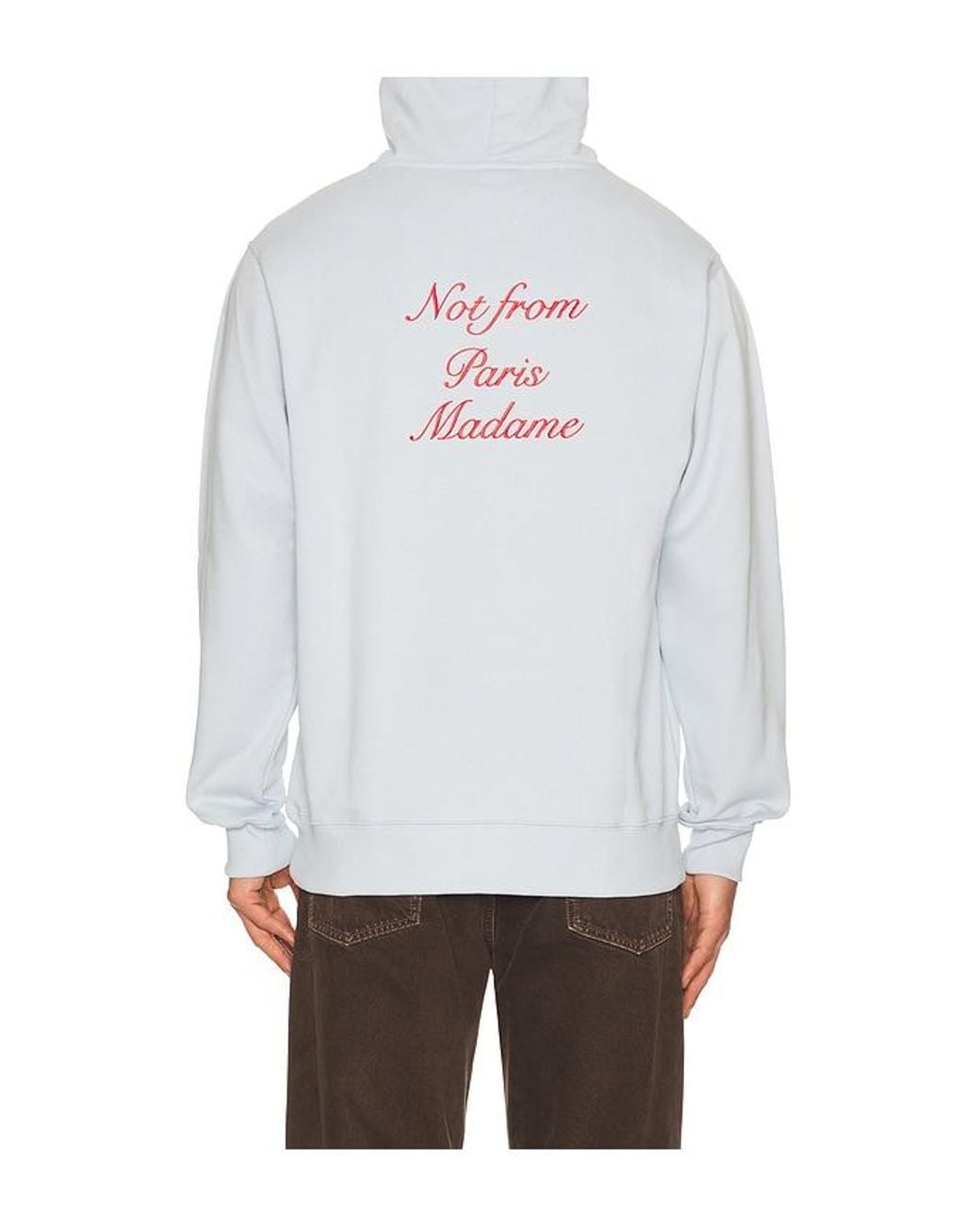 Drole de Monsieur White Le Hoodie Slogan Calligraphy for men