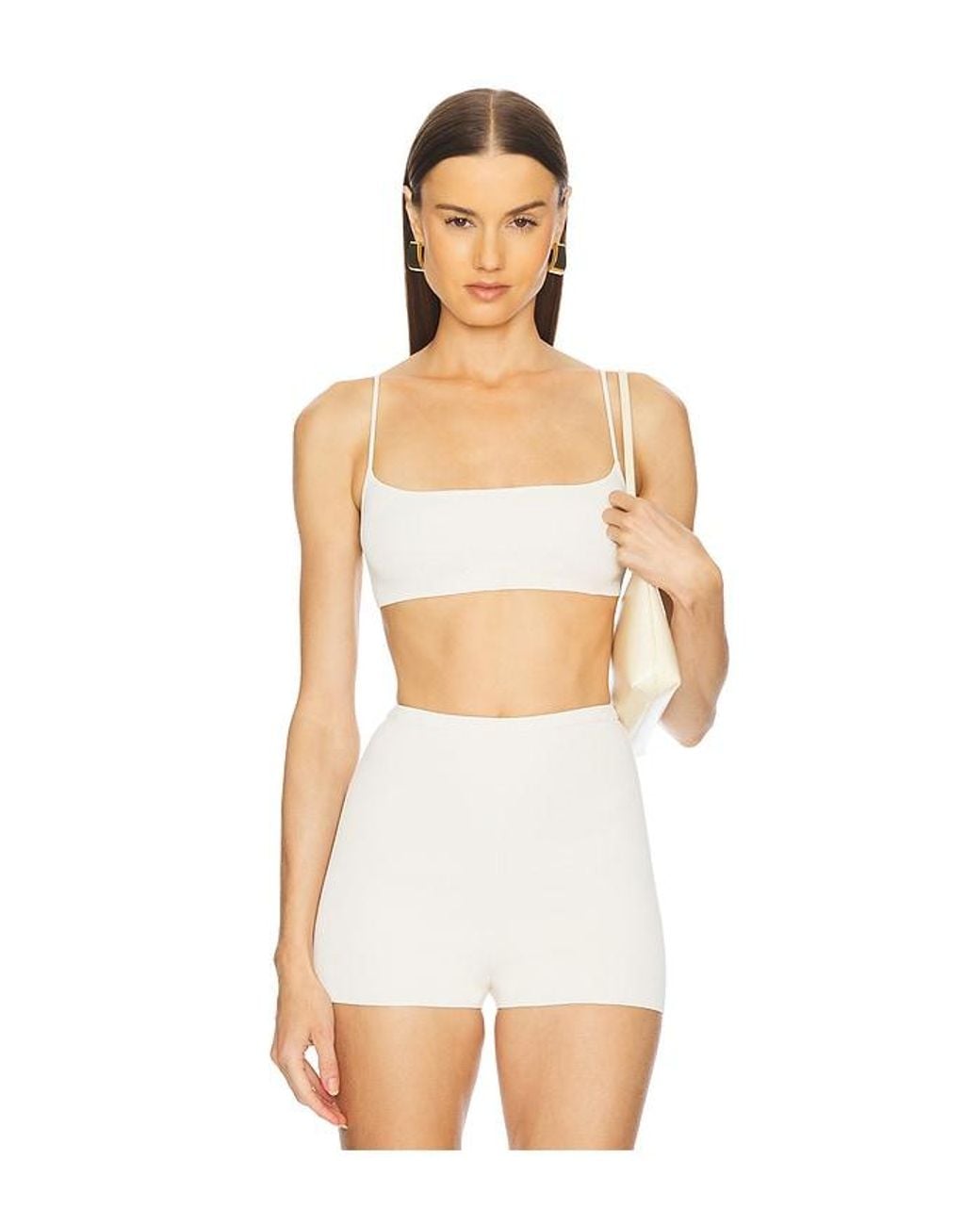 L'academie White 'Academie Viv Knit Bralette