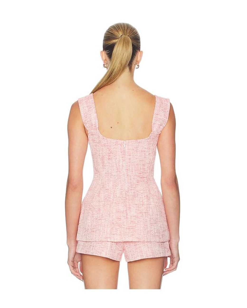 Amanda Uprichard Pink Amoretta Top