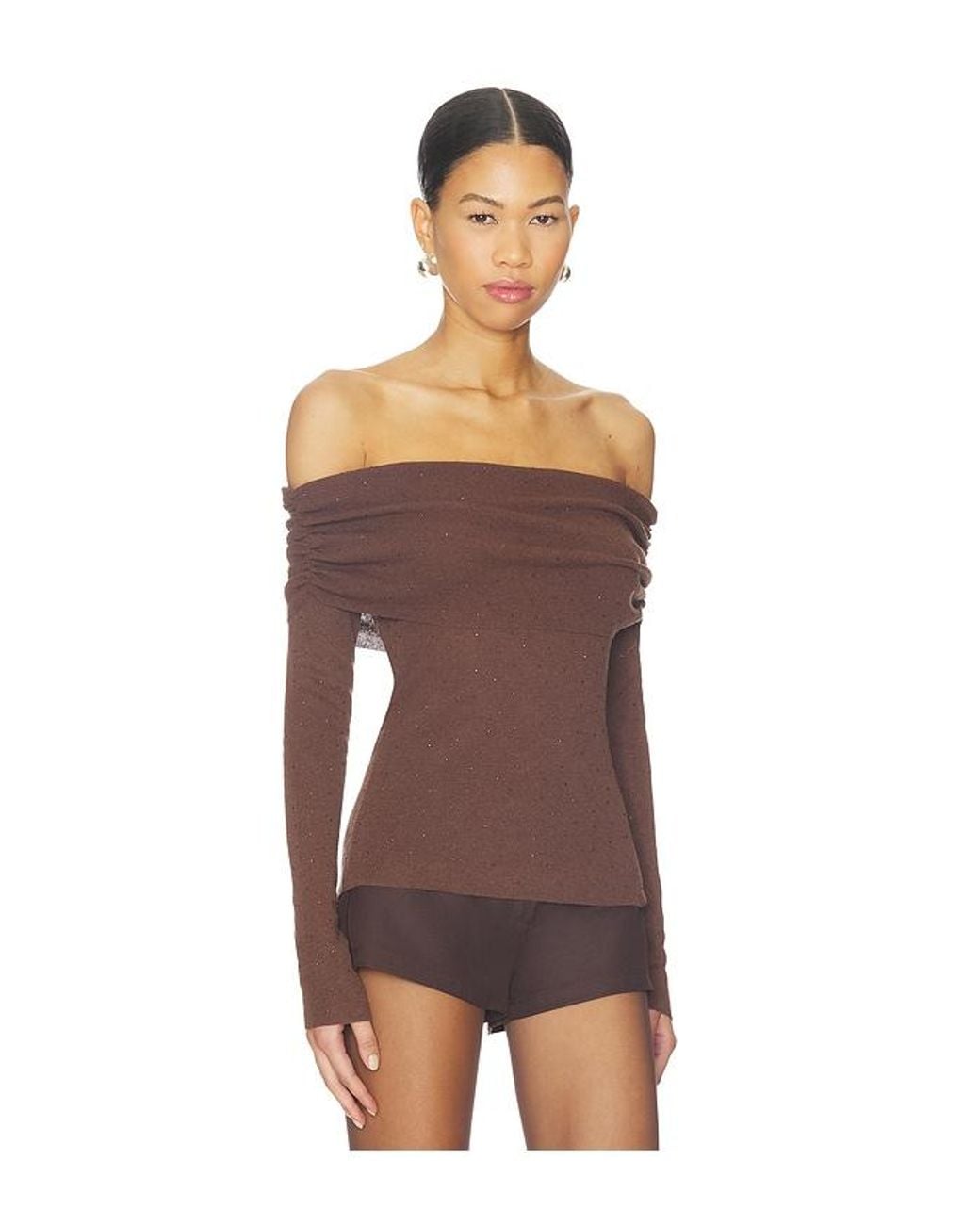 Astr Brown Kylin Sweater
