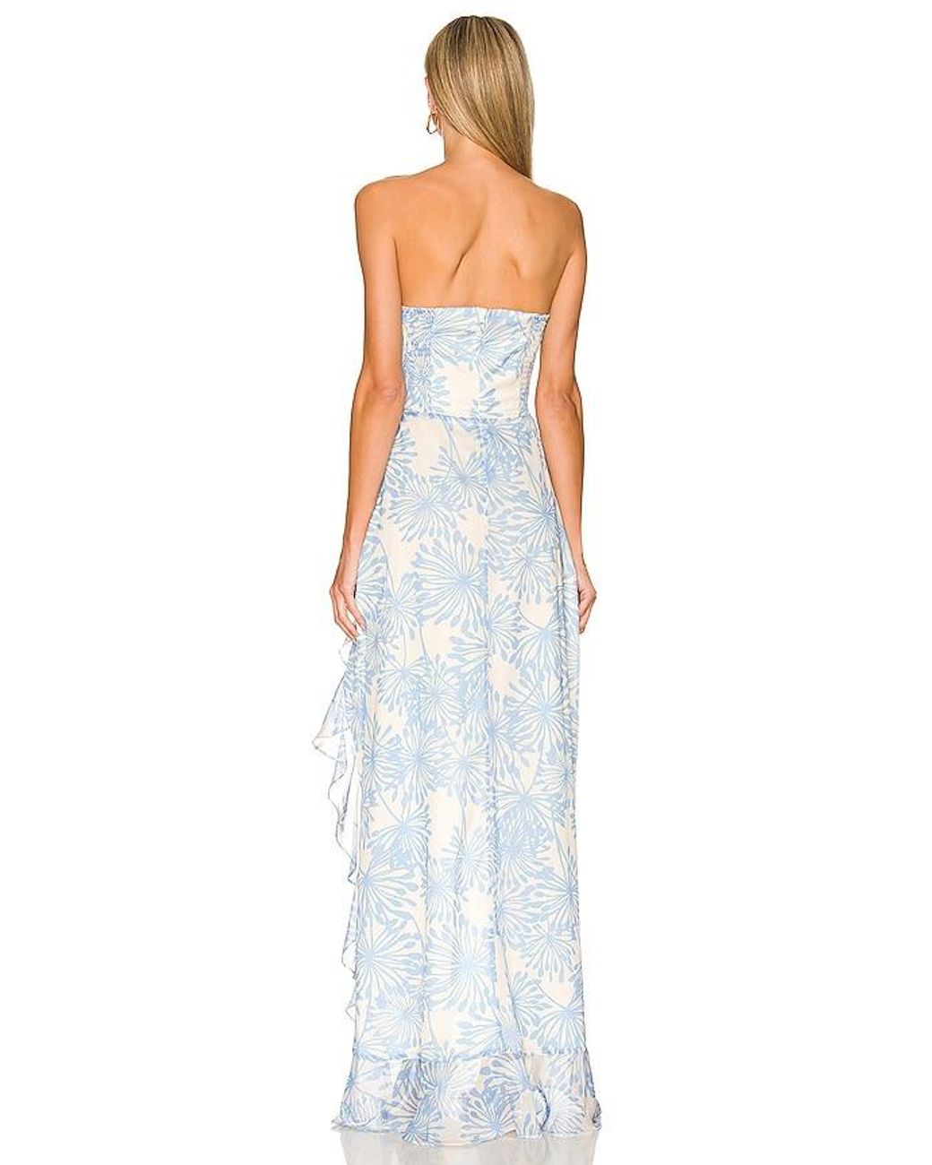Amanda Uprichard Blue X Revolve Eden Gown