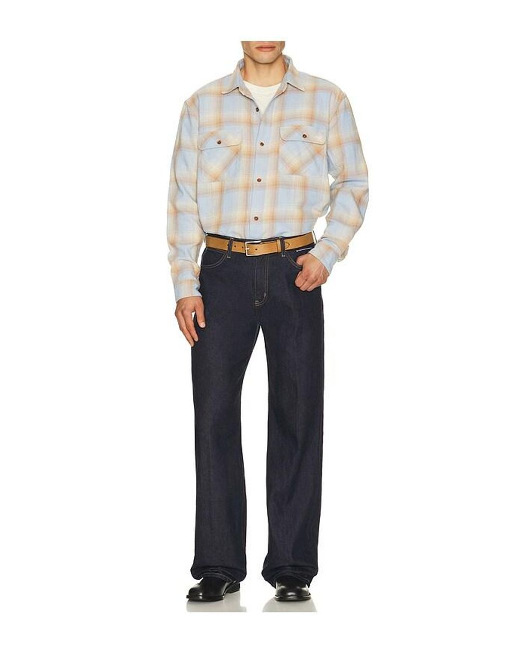 Austin Post Blue Outland Wide Cut Jean for men