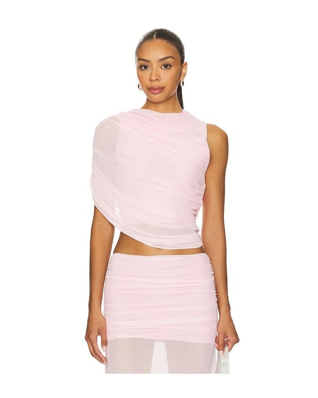 Amanda Uprichard Pink X Revolve Leo Top