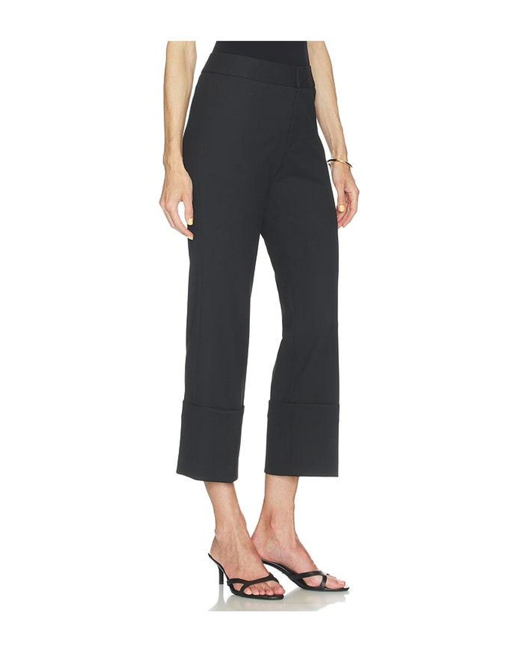 Smythe Black Cuffed Flood Pant