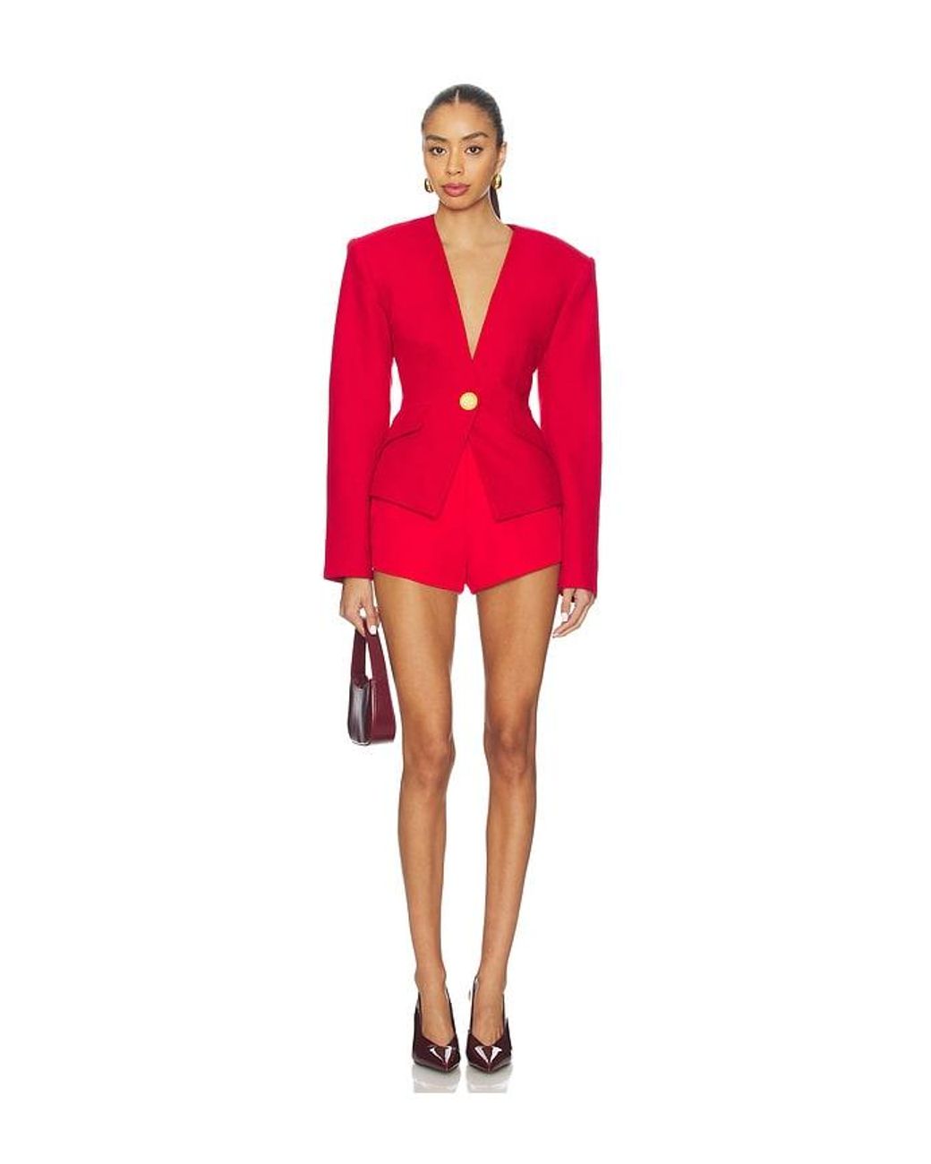 Ronny Kobo Red Carrie Blazer
