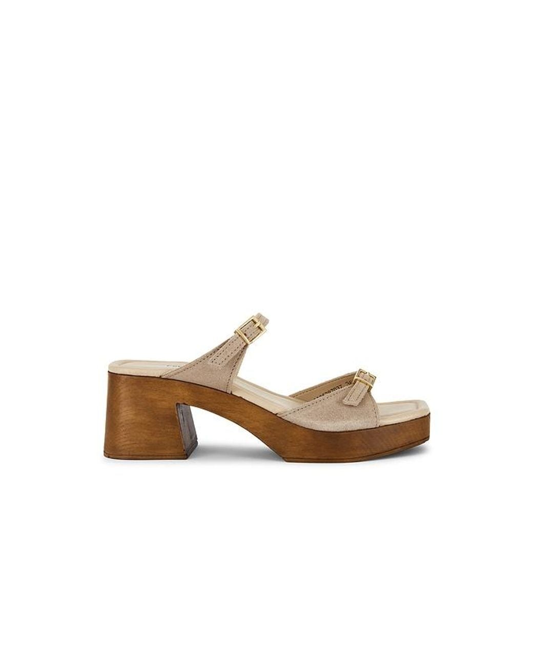 Free People Natural Beck Buckle Clog