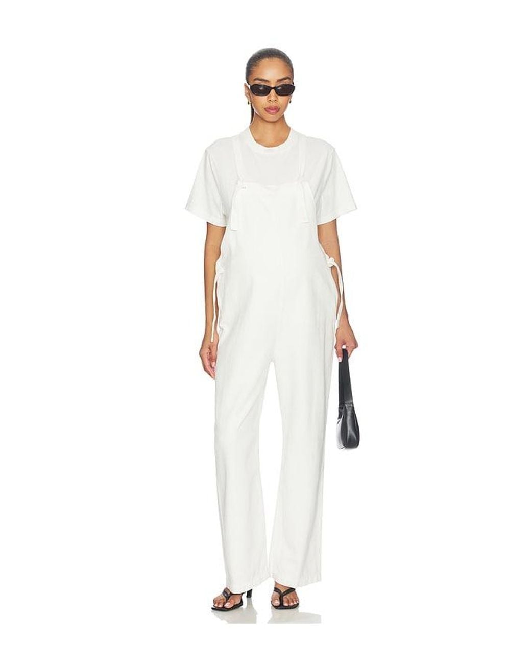 BUMPSUIT White Denim Painter Jean