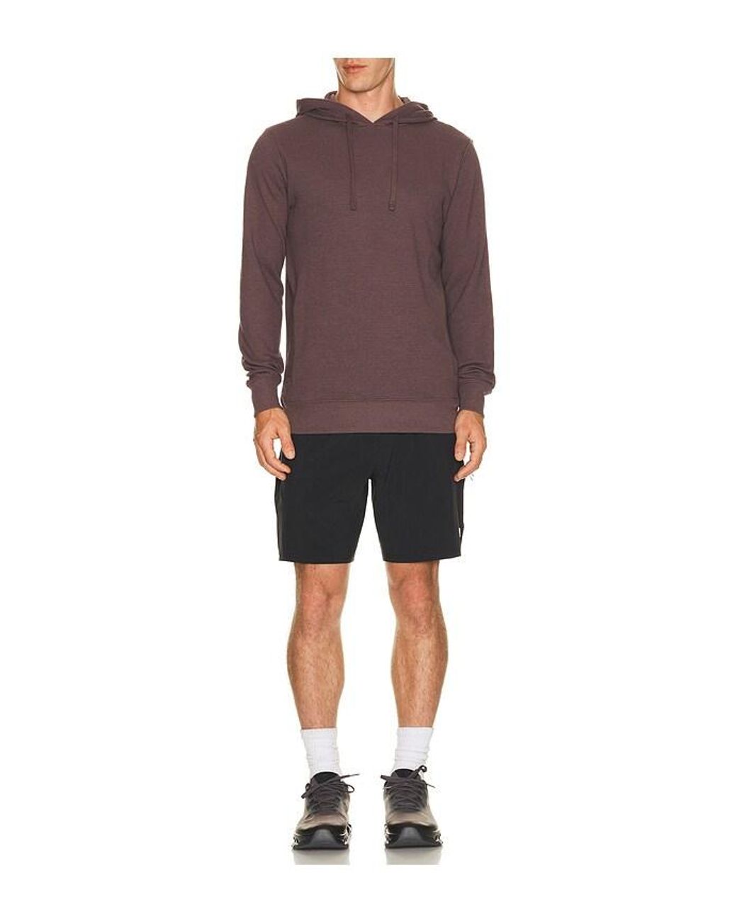 Travis Mathew Purple Cloud Waffle Hoodie for men