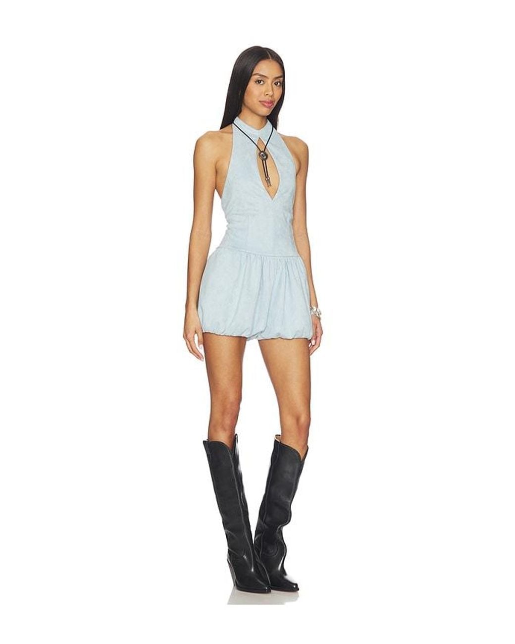 Lamarque White X Revolve Taiga Faux Suede Romper