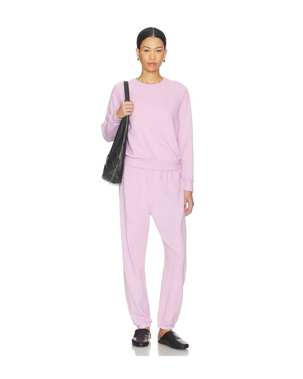 PERFECTWHITETEE Pink French Terry Sweatshirt