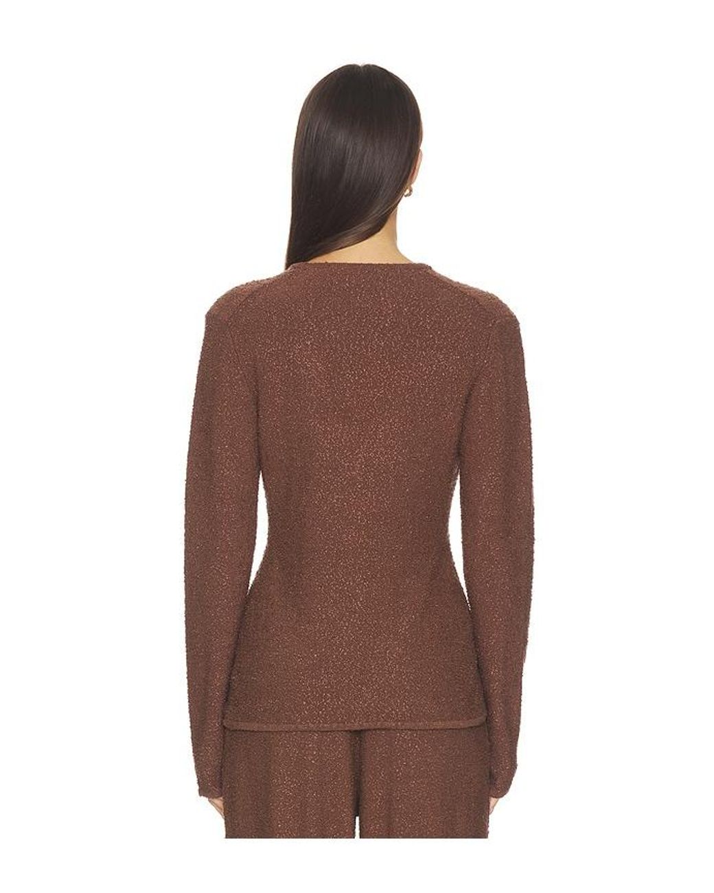 SRG Brown Samita Textured Cardigan