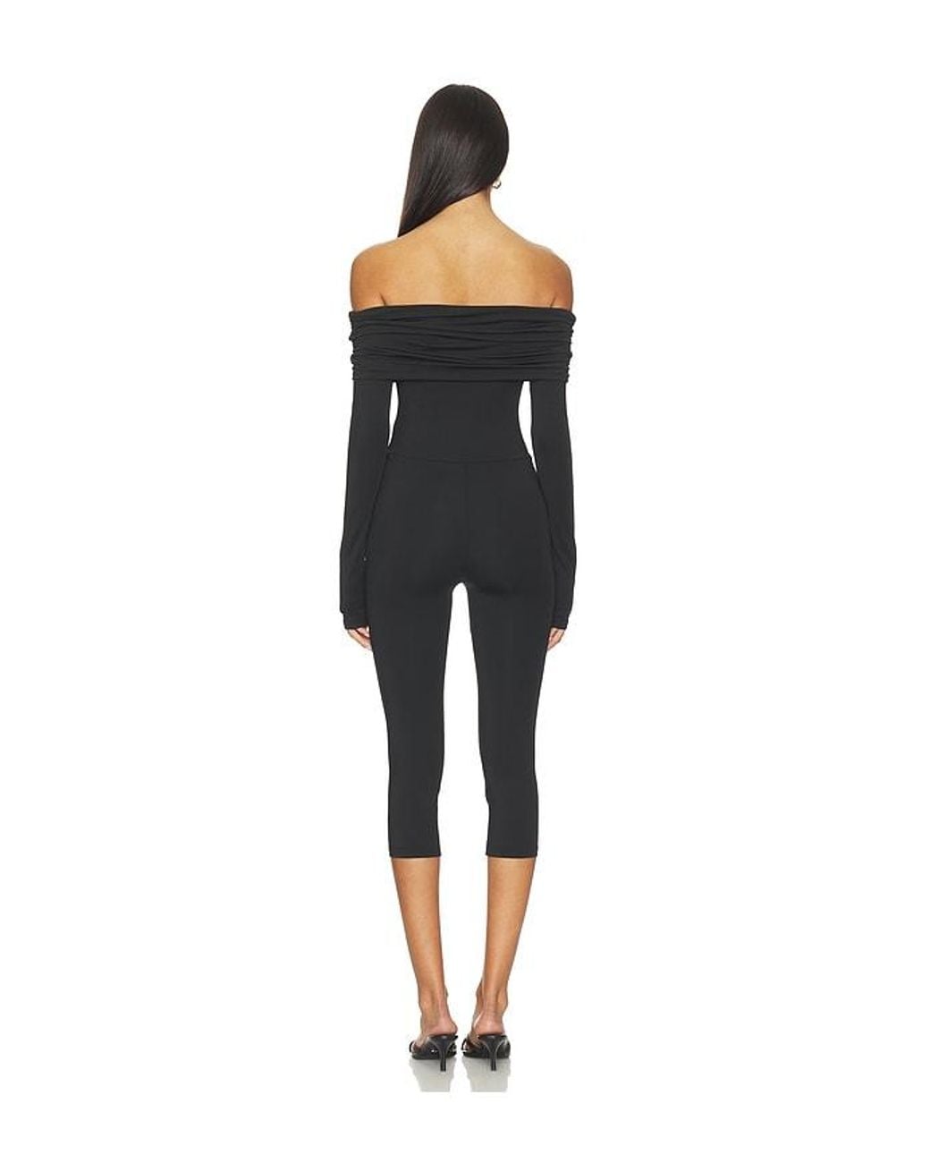 superdown Black Yuna Capri Jumpsuit
