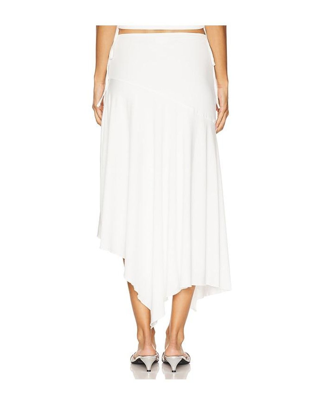 superdown White Jaqualina Midi Skirt