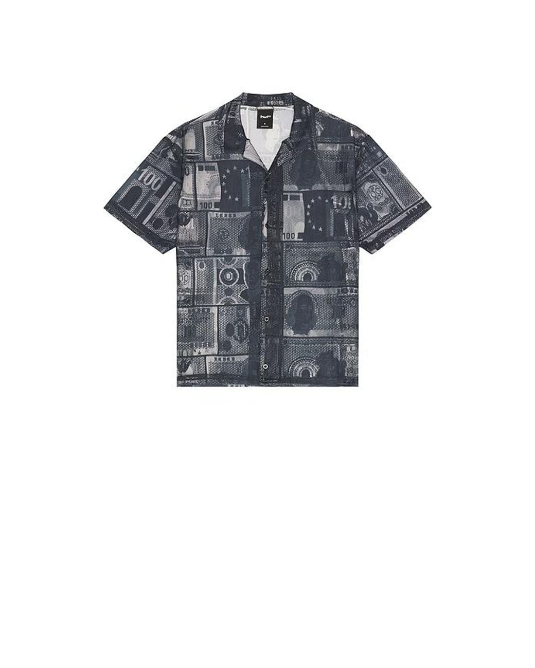 Huf Black Global Currency Lace Shirt for men