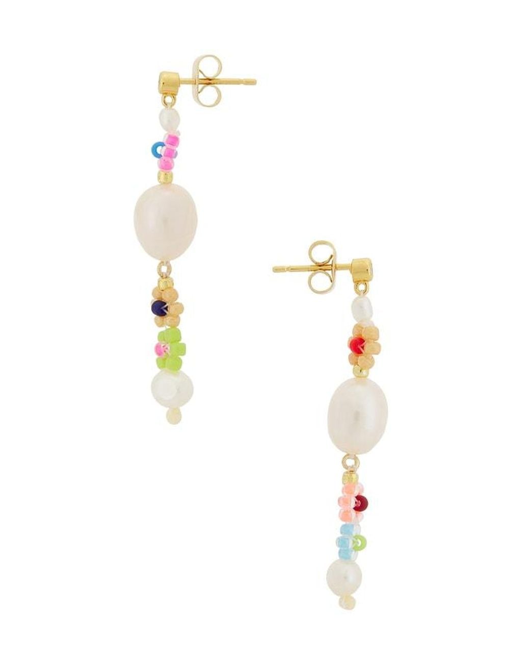 Anni Lu White Mexi Flower Earring