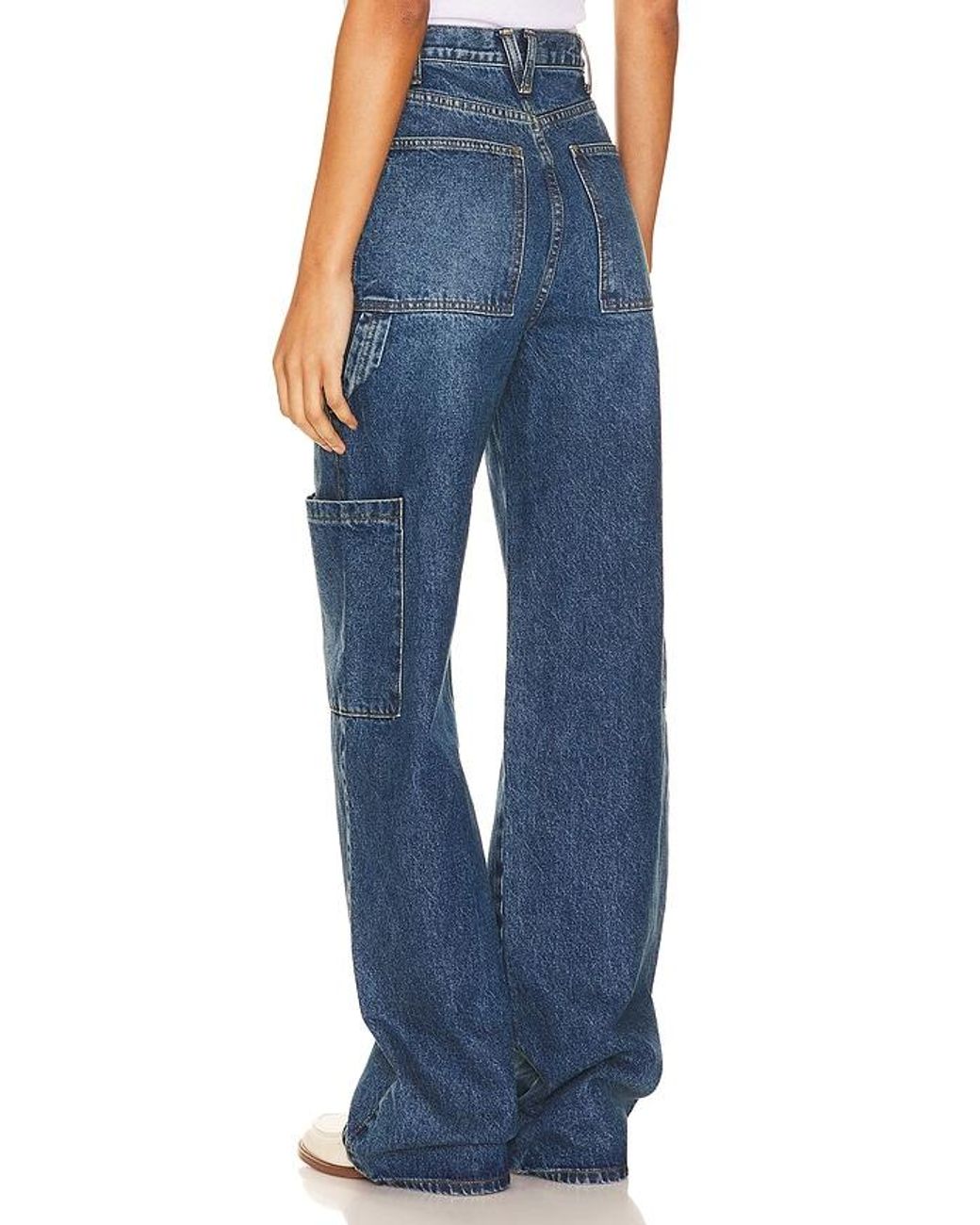 GRLFRND Blue Elyse Trouser Cargo Jeans
