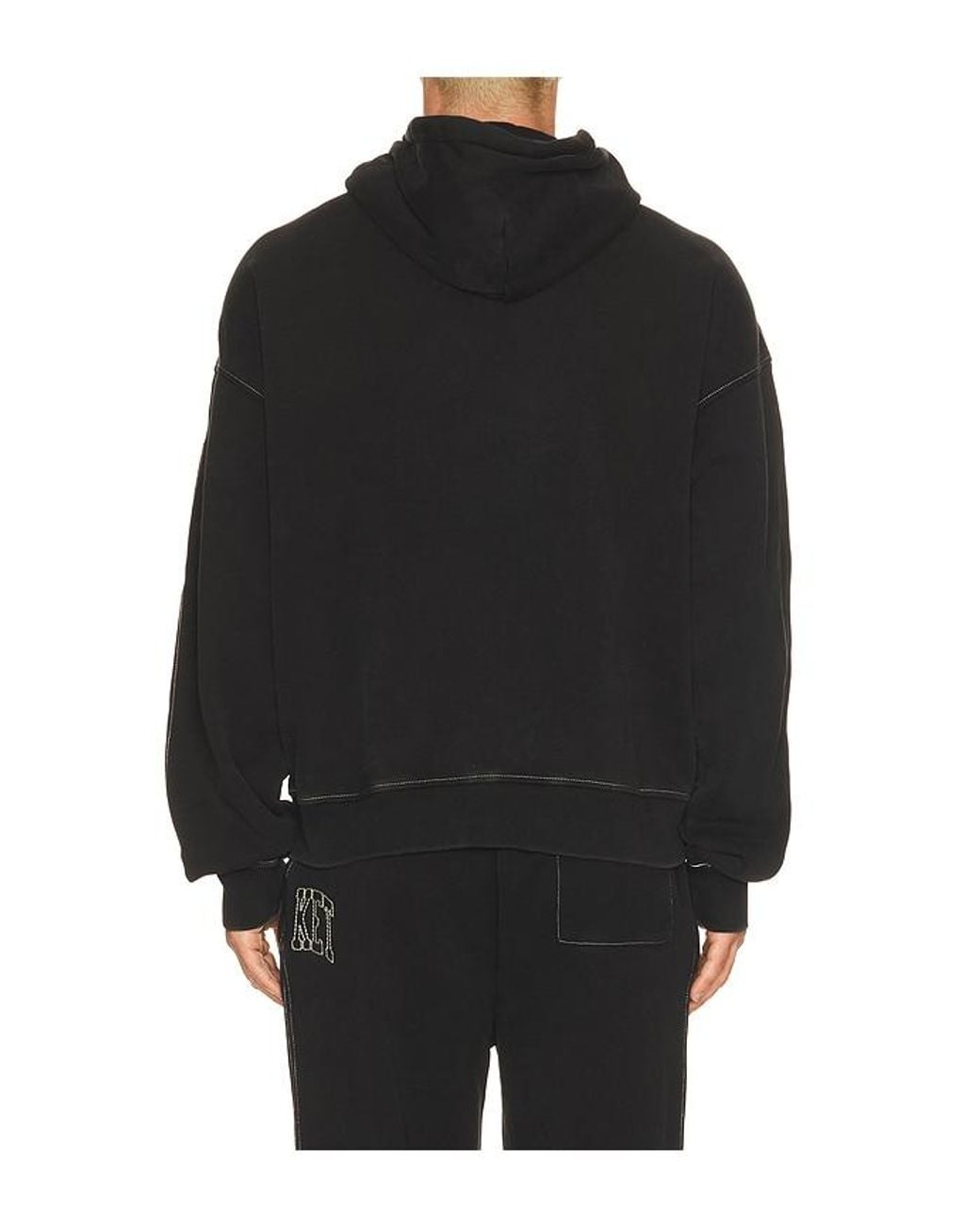 Market Black Big Stitch Hoodie for men