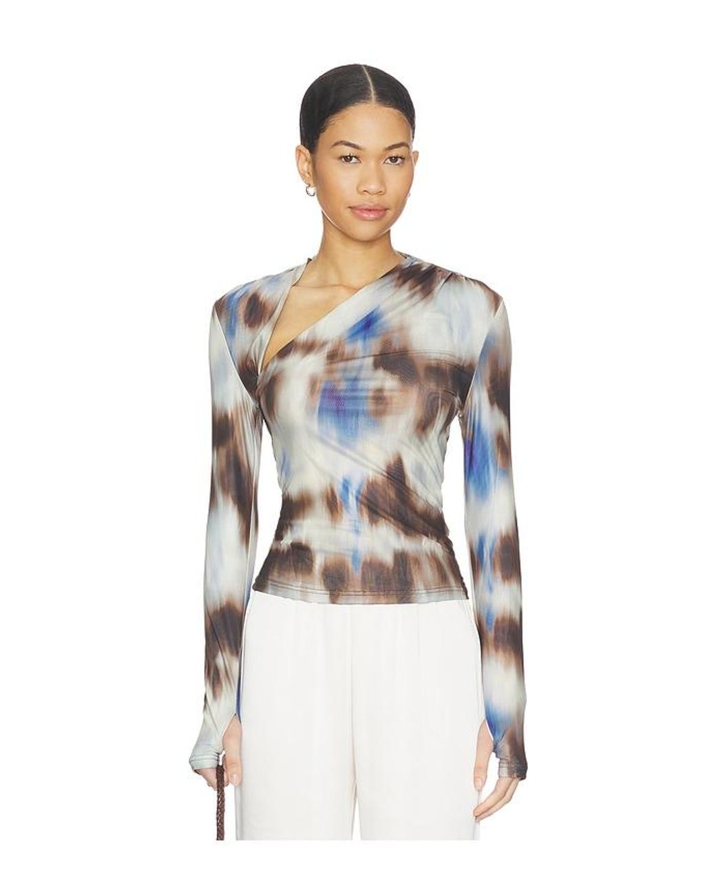 Madison The Label White X Revolve Laury Mesh Top