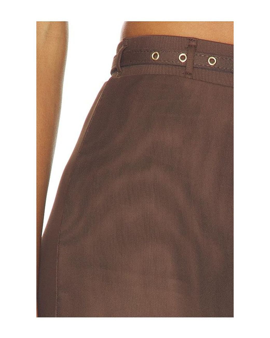 AFRM Brown Reed Skirt