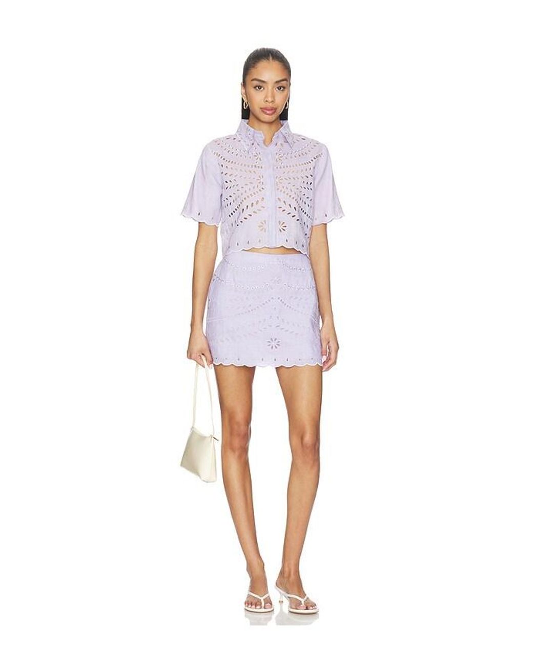 Karina Grimaldi White Oberteil Elin