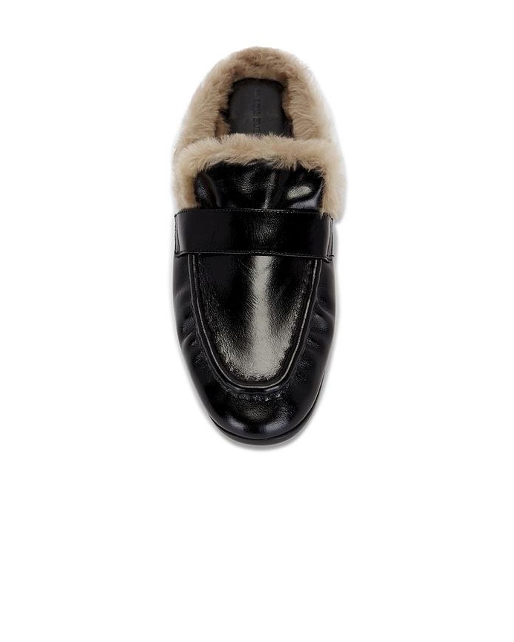 Black Suede Studio Black Theo Mule Loafer