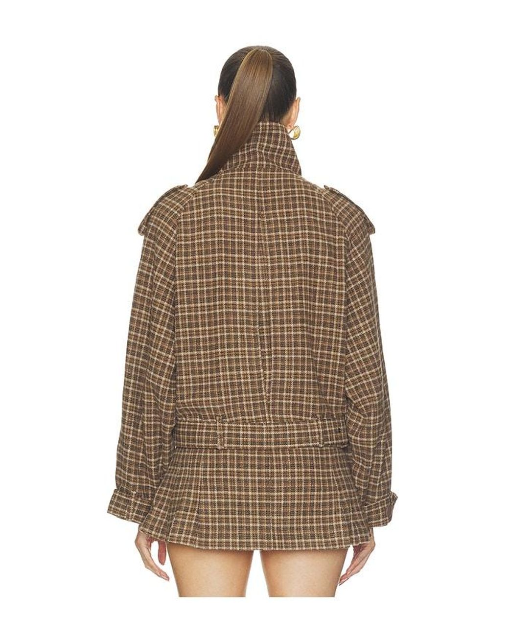 Nakedvice Brown Fletcher Check Jacket