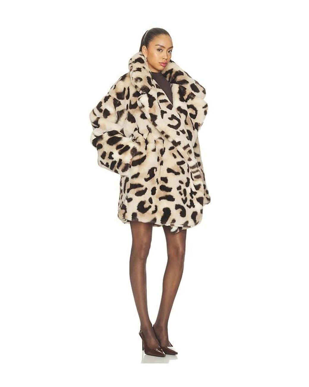 Norma Kamali White Teddy Bear Car Coat