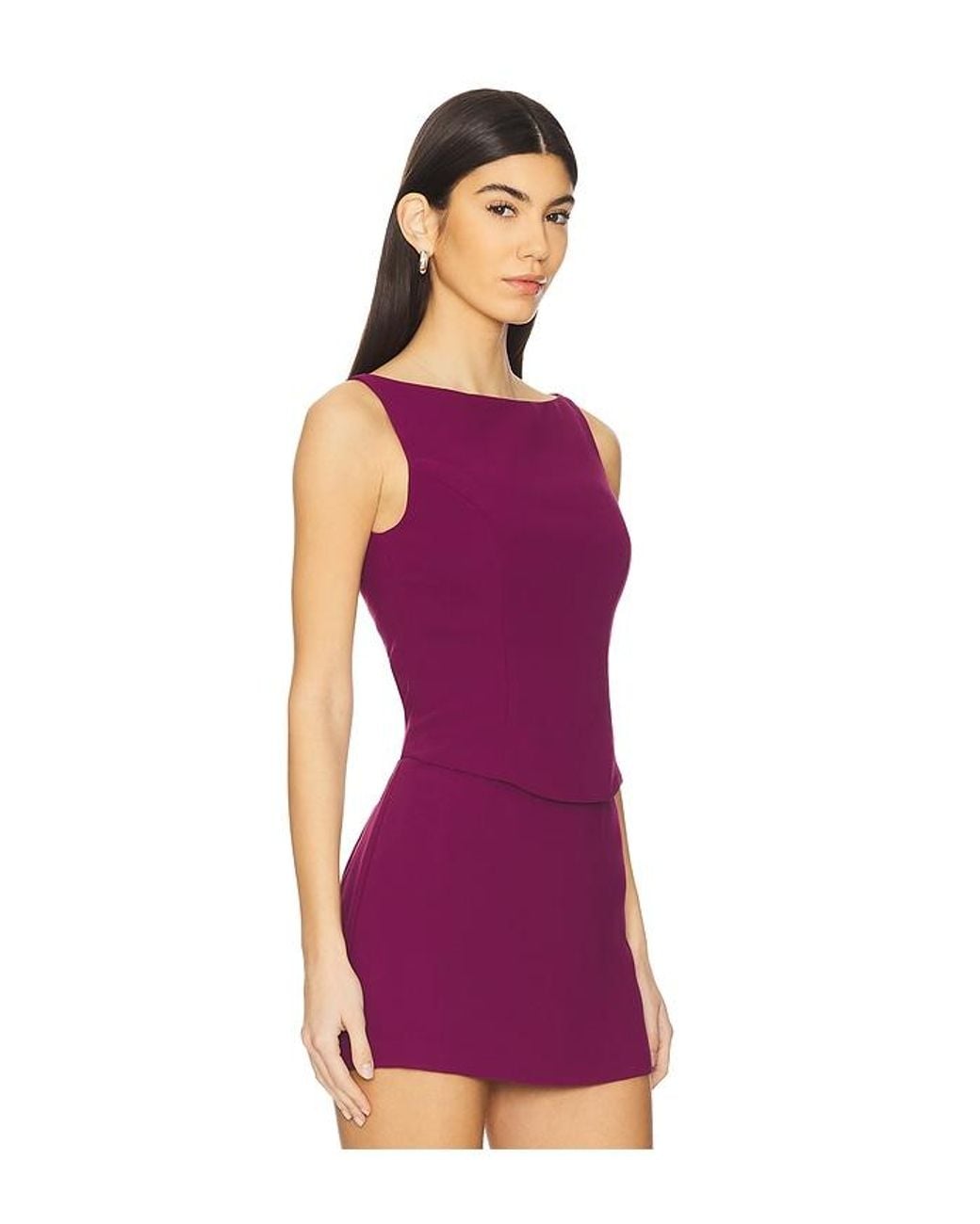 Amanda Uprichard Purple X Revolve Ines Top