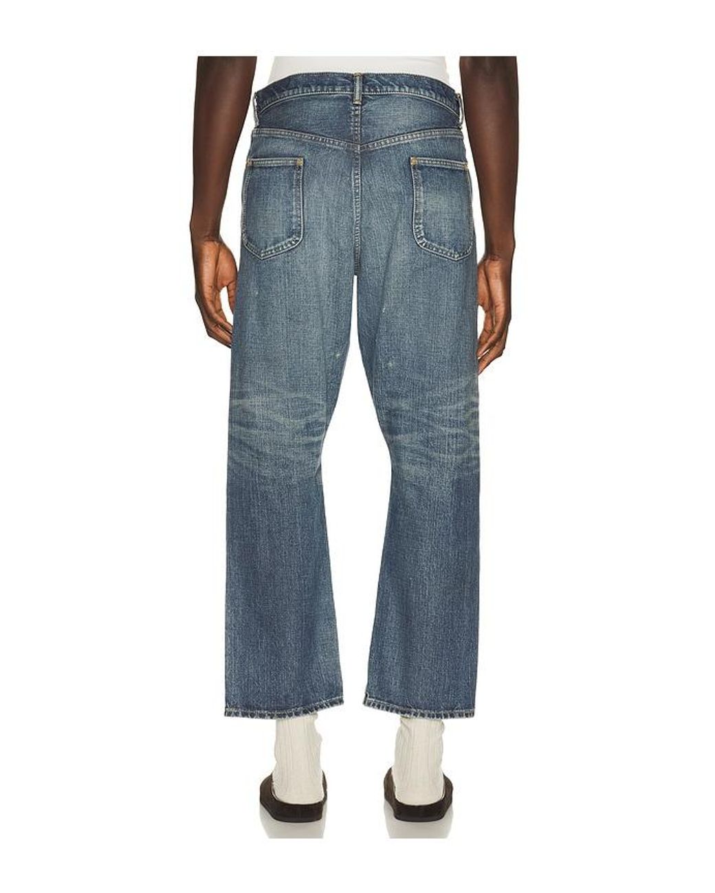Beams Plus Blue 5 Pocket Classic Denim Repair for men