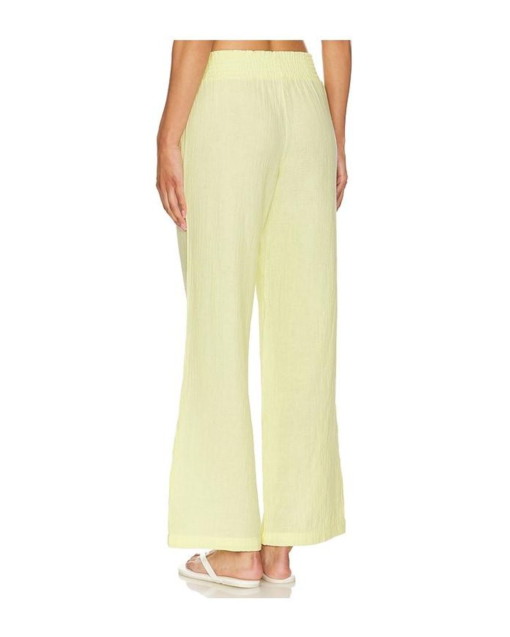 Bobi Yellow Wide Leg Pants