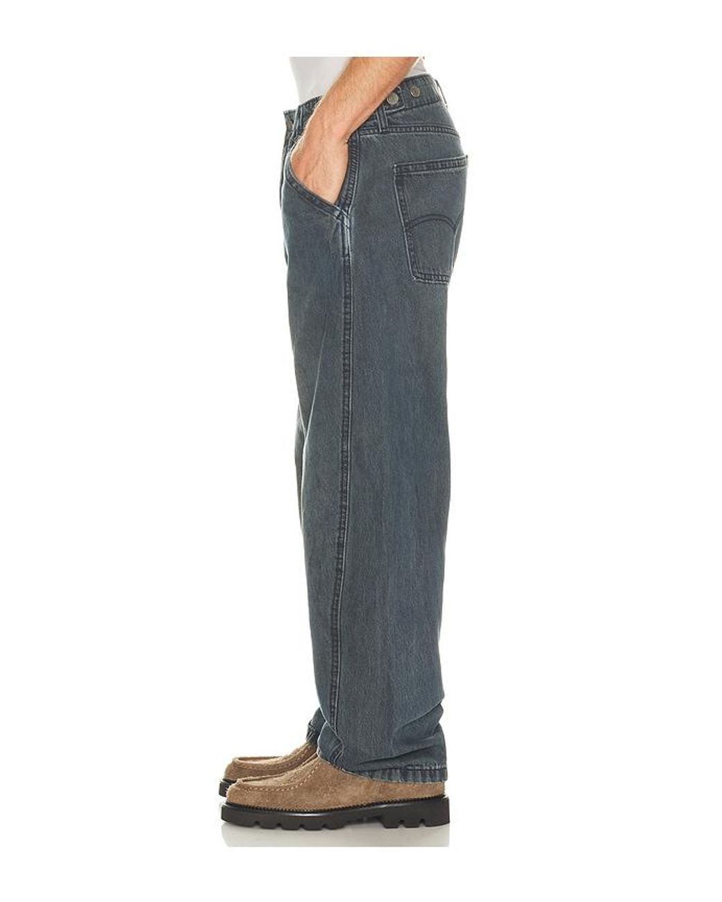 Levi's Blue Baggy Barrel Jeans for men