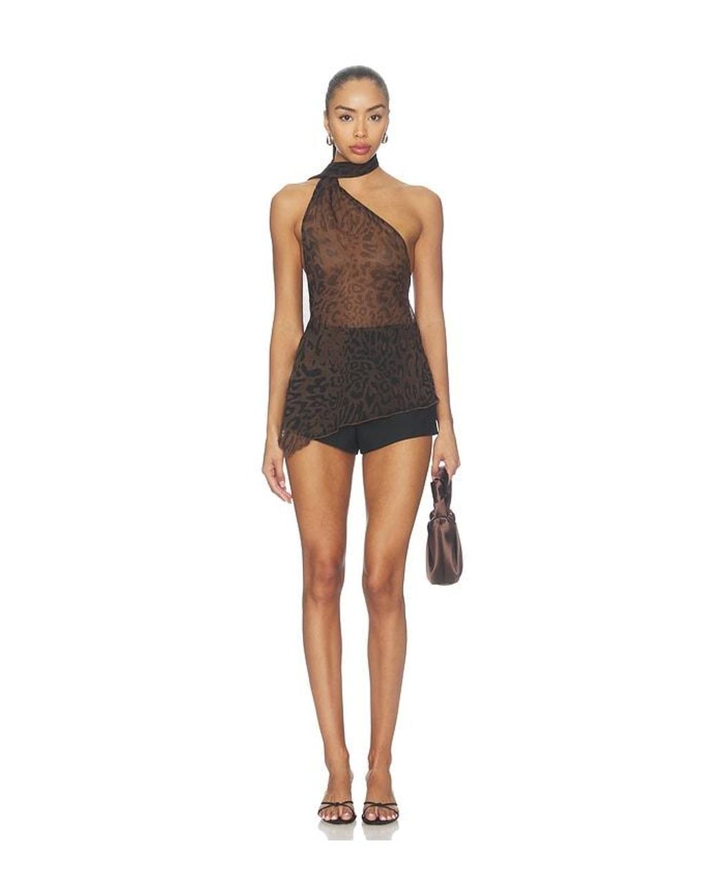 superdown Black Gabriette Choker Top