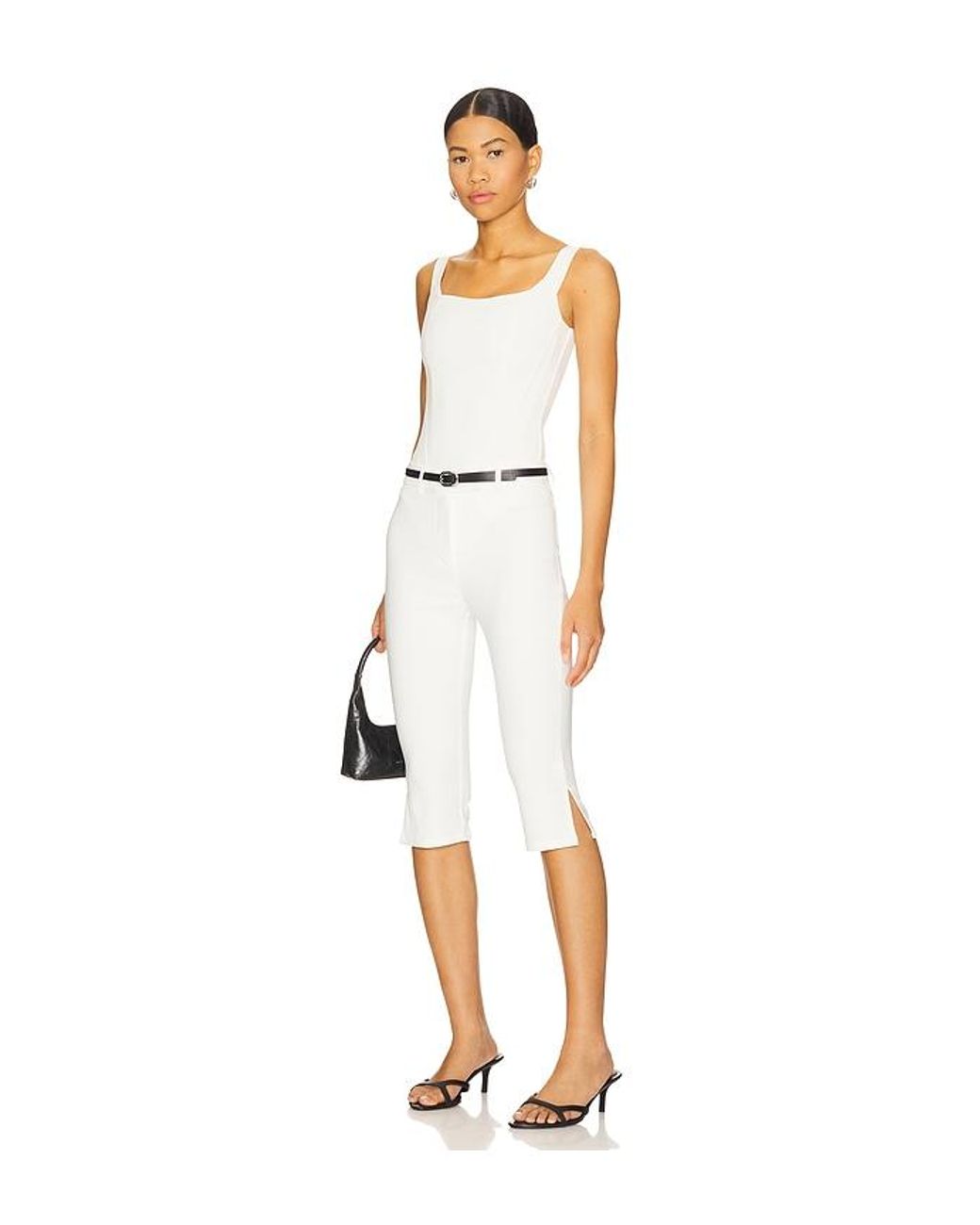 superdown White Harlow Capri