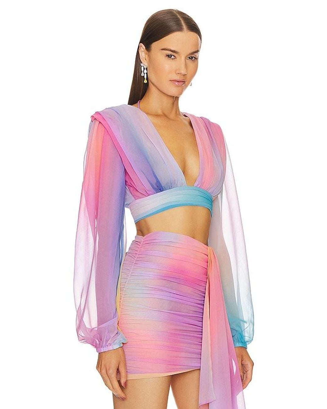 Michael Costello Pink X Revolve Adia Top