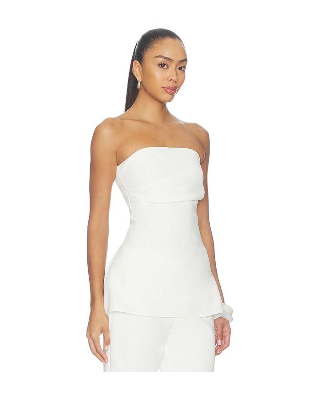 SNDY'S White Louis Longline Top