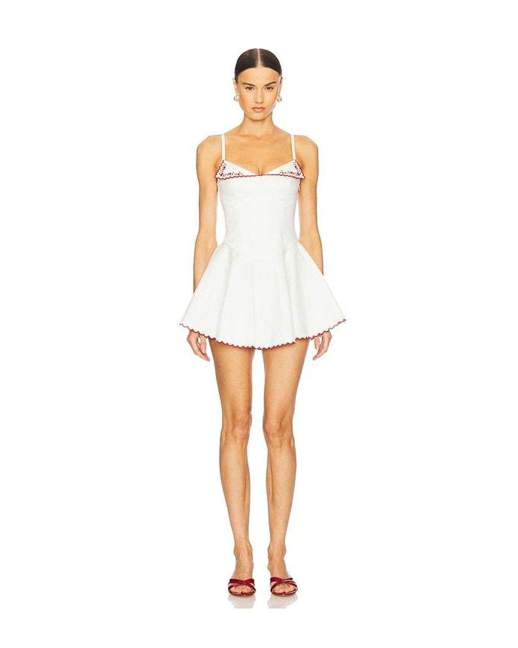 LOBA White Sofia Mini Dress