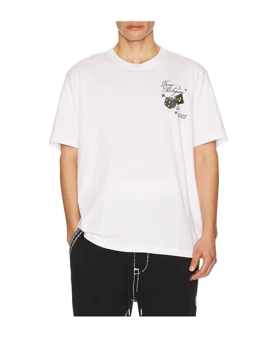 True Religion White Dice Tee for men