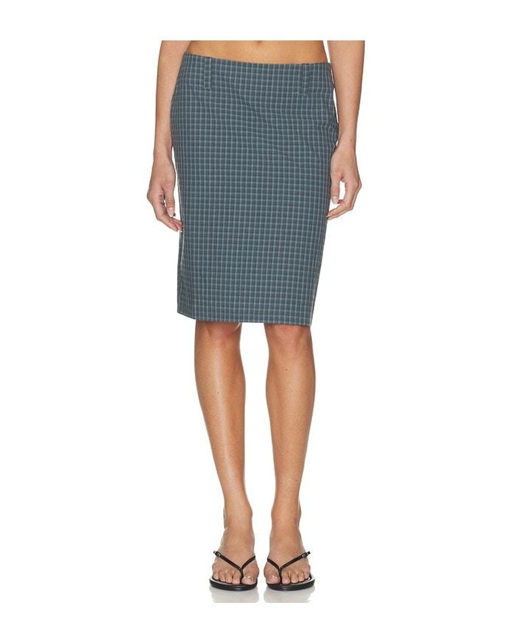 Lioness Blue Play On Midi Skirt