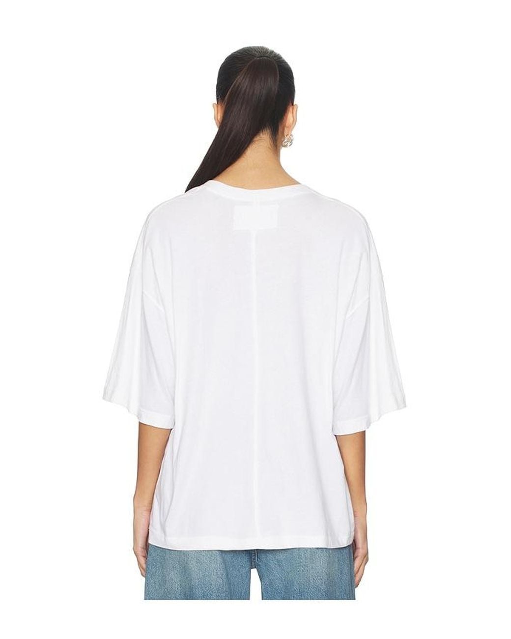 Free People White X We The Free Perfect Oversized Tee